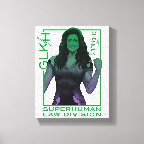 She_Hulk GLKH Superhuman Law Division Canvas Print