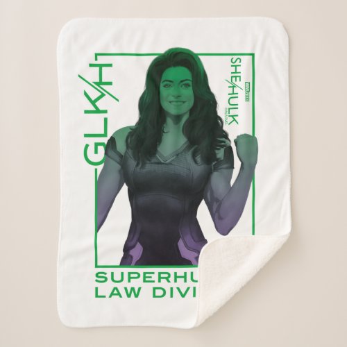 She_Hulk GLKH Superhuman Law Division Sherpa Blanket