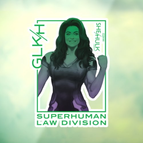 She_Hulk GLKH Superhuman Law Division Window Cling