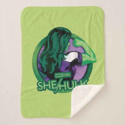 She-Hulk Icon Sherpa Blanket