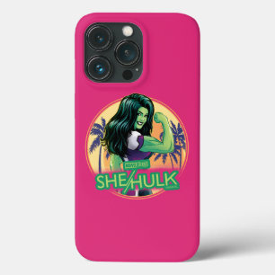 She-Hulk Retro Palm Tree Graphic iPhone 13 Pro Case