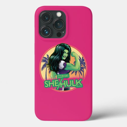 She_Hulk Retro Palm Tree Graphic iPhone 13 Pro Case
