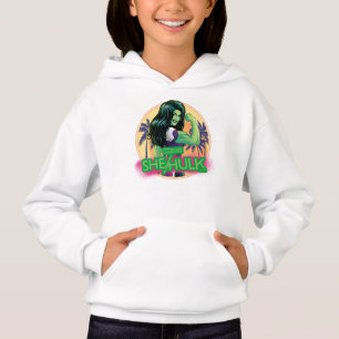 She-Hulk Retro Palm Tree Graphic Hoodie