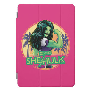 She-Hulk Retro Palm Tree Graphic iPad Pro Cover
