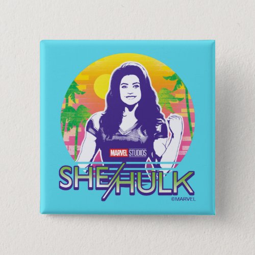 She_Hulk Retrowave Graphic Button