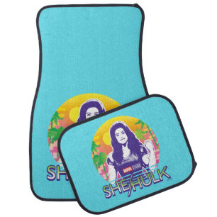 She-Hulk Retrowave Graphic Car Floor Mat