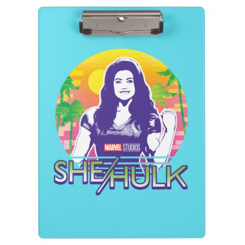 She_Hulk Retrowave Graphic Clipboard