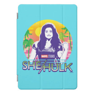 She-Hulk Retrowave Graphic iPad Pro Cover