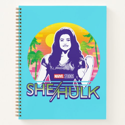 She_Hulk Retrowave Graphic Notebook