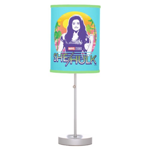 She_Hulk Retrowave Graphic Table Lamp