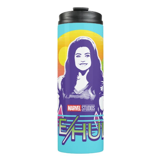 She-Hulk Retrowave Graphic Thermal Tumbler (Front)