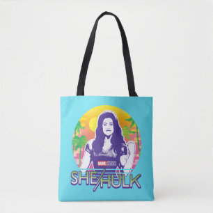 She-Hulk Retrowave Graphic Tote Bag
