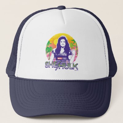 She-Hulk Retrowave Graphic Trucker Hat