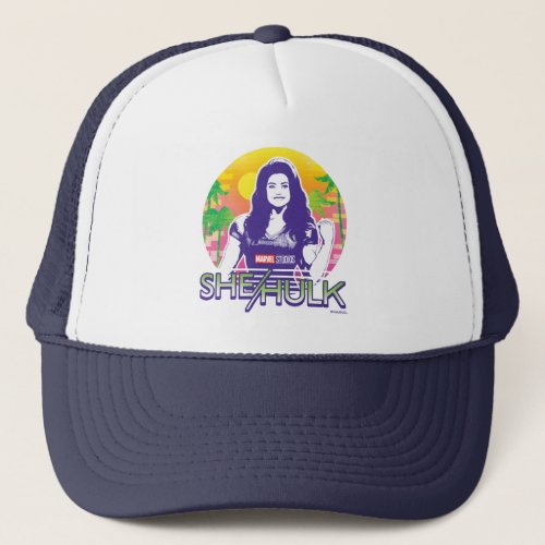 She_Hulk Retrowave Graphic Trucker Hat