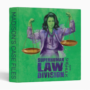 She-Hulk Scales of Justice Superhuman Law Division 3 Ring Binder