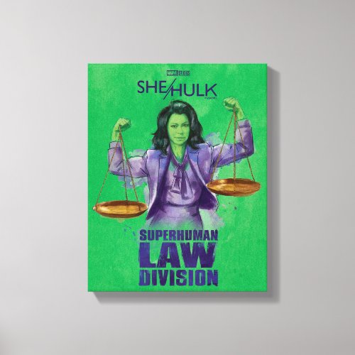 She_Hulk Scales of Justice Superhuman Law Division Canvas Print