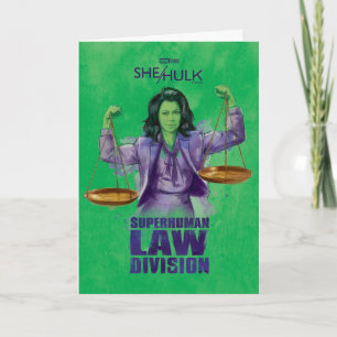 She-Hulk Scales of Justice Superhuman Law Division Card
