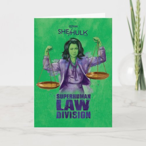 She_Hulk Scales of Justice Superhuman Law Division Card