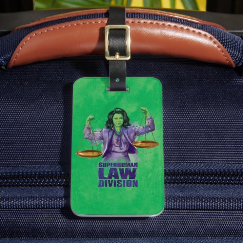 She_Hulk Scales of Justice Superhuman Law Division Luggage Tag