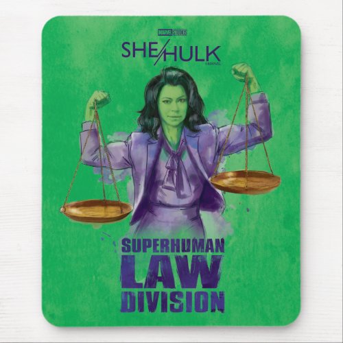 She_Hulk Scales of Justice Superhuman Law Division Mouse Pad