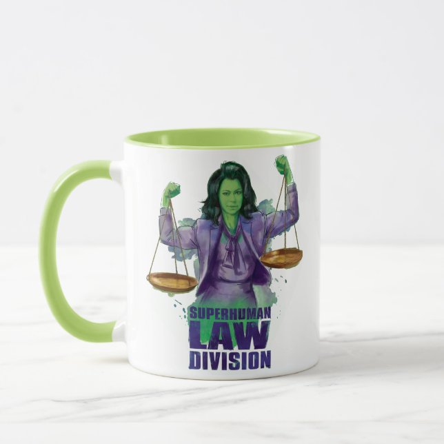She-Hulk Scales of Justice Superhuman Law Division Mug (Left)