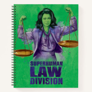 She-Hulk Scales of Justice Superhuman Law Division Notebook