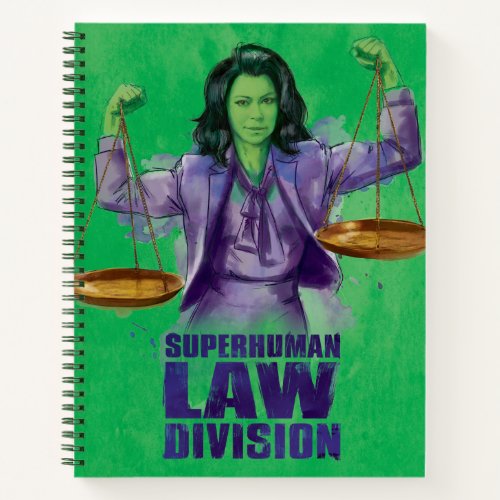 She_Hulk Scales of Justice Superhuman Law Division Notebook