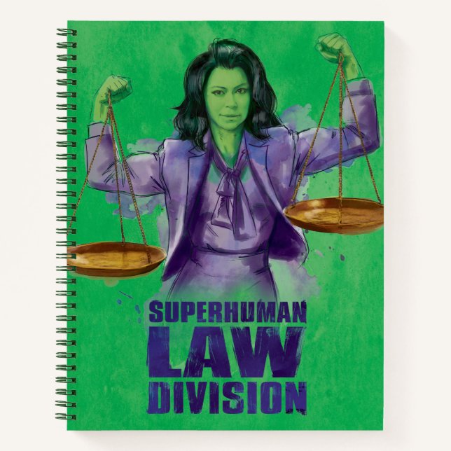 She-Hulk Scales of Justice Superhuman Law Division Notebook (Front)