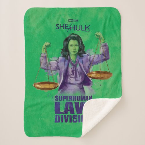 She_Hulk Scales of Justice Superhuman Law Division Sherpa Blanket