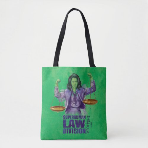 She_Hulk Scales of Justice Superhuman Law Division Tote Bag