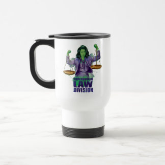She-Hulk Scales of Justice Superhuman Law Division Travel Mug
