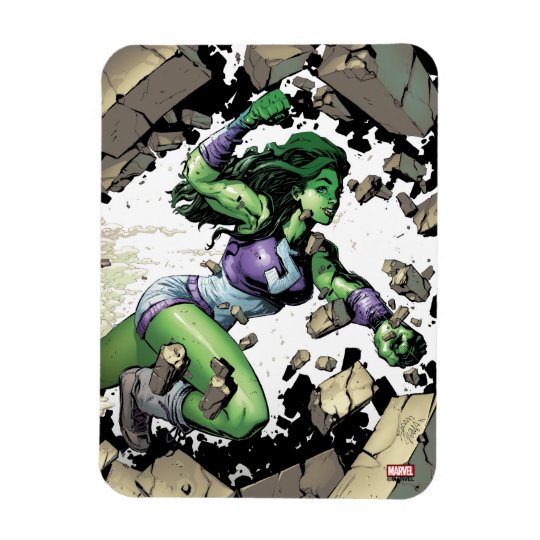SheHulk Smashing Through Blocks