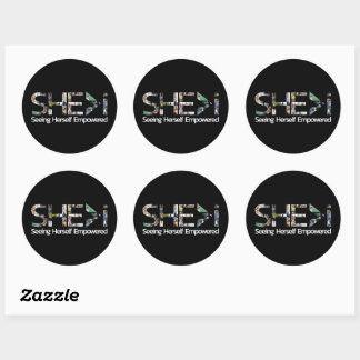 SHE>i Seeing Herself Empowered Classic Round Stick Classic Round Sticker