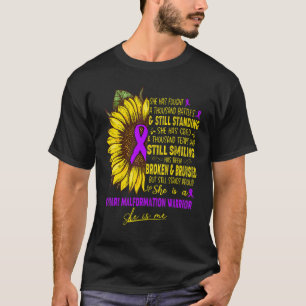 She Is A Chiari Malformation Warrior She Is Me T-Shirt