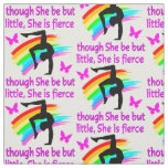 SHE IS A FIERCE GYMNAST FABRIC