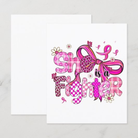 💪🎀 She is a Fighter 💖🌸 (Front/Back)