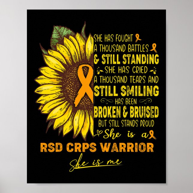 She Is A Rsd Crps Warrior She Is Me  Poster (Front)