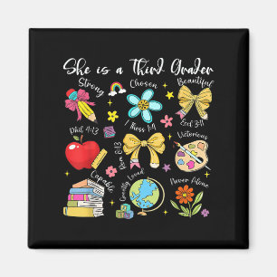 She Is A Third Grader Bible Verses Back To School Magnet
