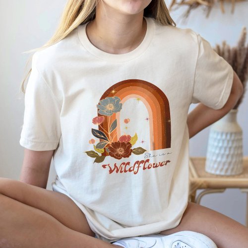 She Is a Wildflower Shirt Inspirational  T_Shirt