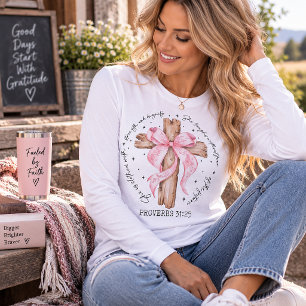 She Is Clothed with Strength and Dignity Tri-Blend Shirt