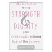 she is clothed with strength & dignity proverbs 31 (Front)