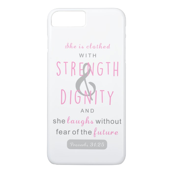 She Is Clothed With Strength Dignity Proverbs 31 Case Mate Iphone