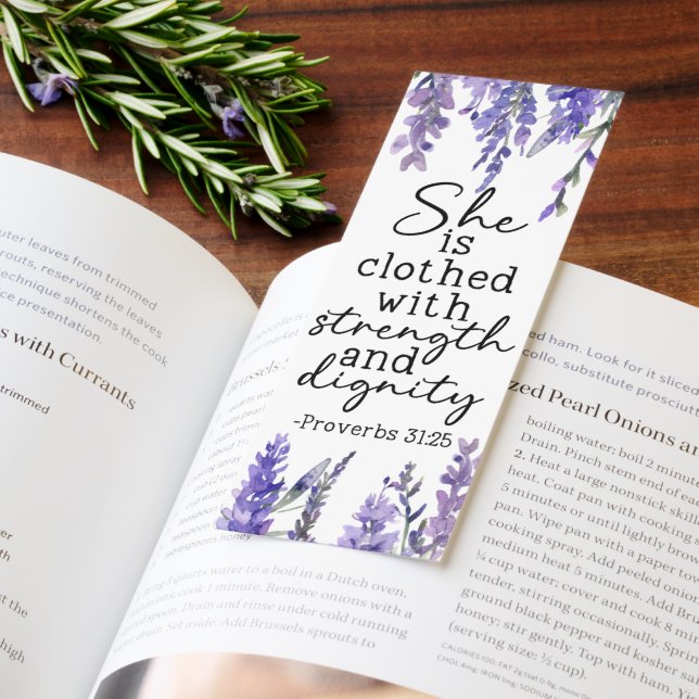 She Is Clothed With Strength Proverbs 31:25 Bookmarks (Book)
