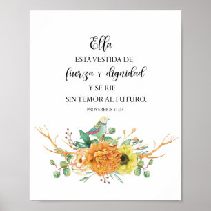 She is dressed in strength and dignity Poster