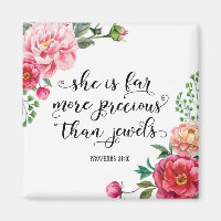 She is far more precious than jewels art poster