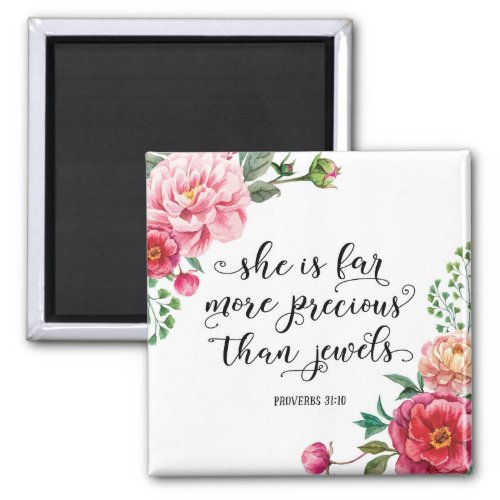 She is far more precious than jewels art poster magnet
