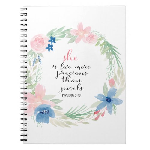 She is far more precious than Jewels _ Proverbs 31 Notebook