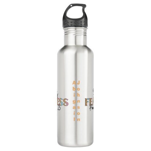 She is fearless proverbs 3125 christian leopard stainless steel water bottle