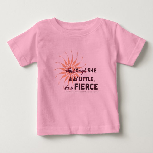 She Is Fierce - Burst Baby T-Shirt (Front)
