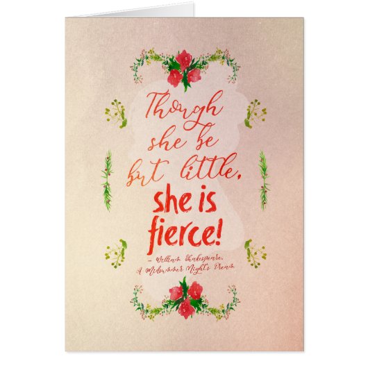She is Fierce Cards (Front)